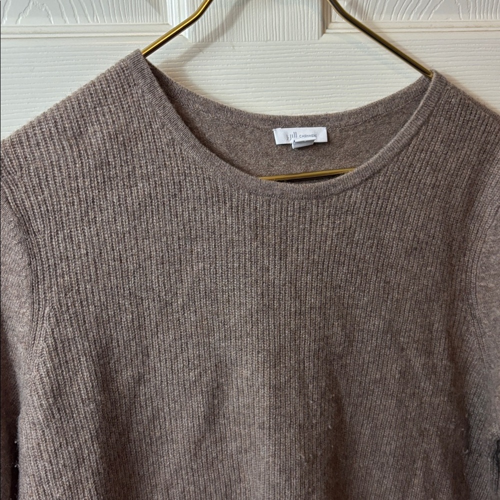 J. Jill Cashmere Tan Sweater - Picture 2 of 6
